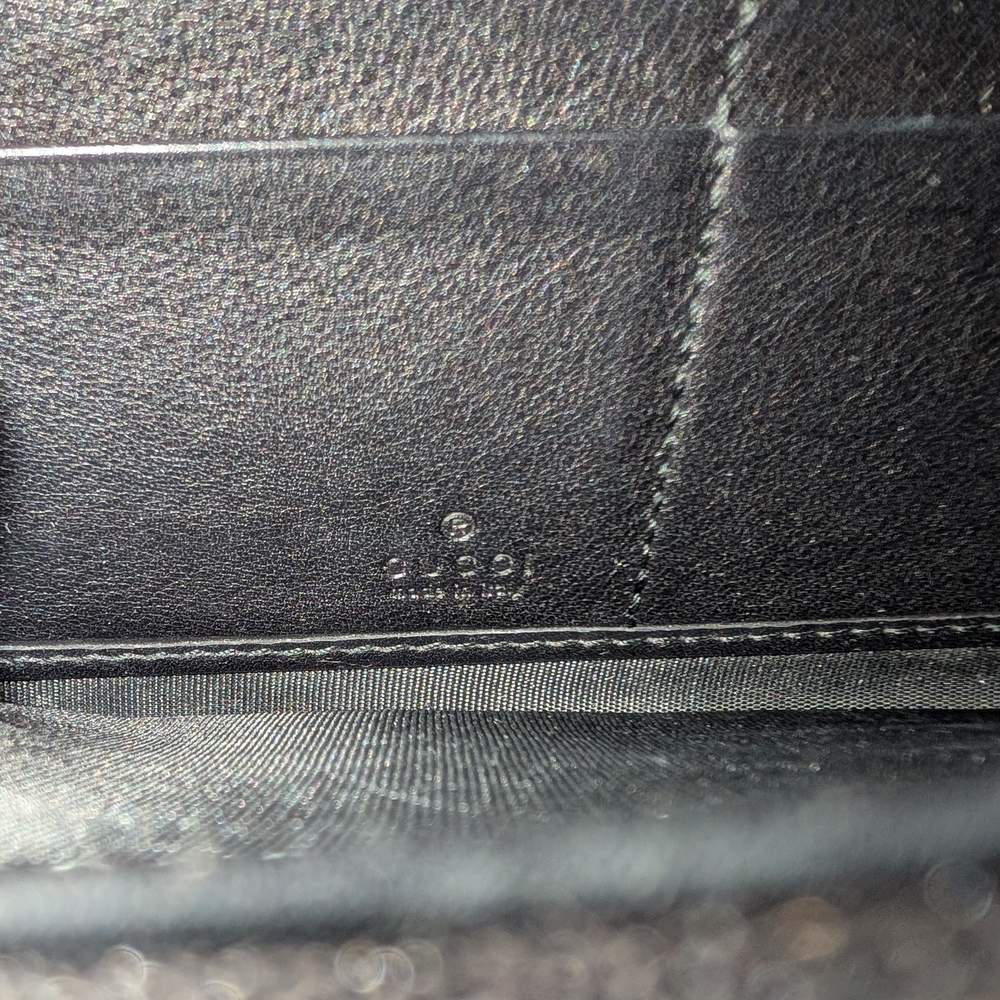 Gucci Micro Guccissima Black Patent Leather Zip Wallet - Picture 13 of 13